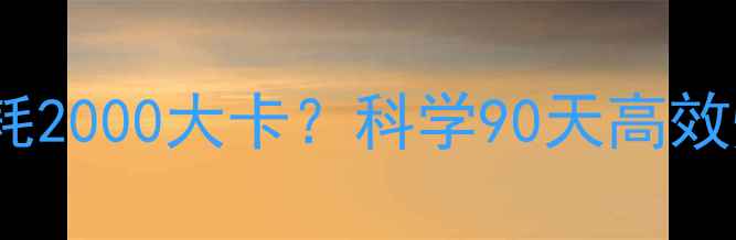 图片 P90X每天消耗2000大卡？科学90天高效燃脂全攻略2
