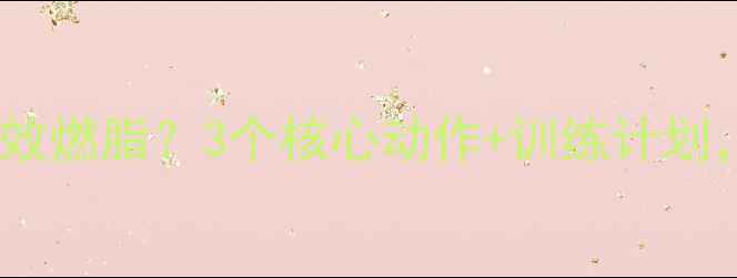 图片 仰卧起坐如何高效燃脂？3个核心动作+训练计划，打造紧致腹肌2