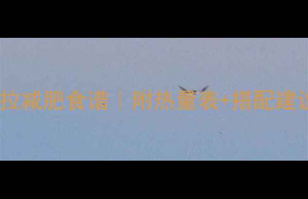 图片 低卡高蛋白鸡肉沙拉减肥食谱｜附热量表+搭配建议（附详细做法）2