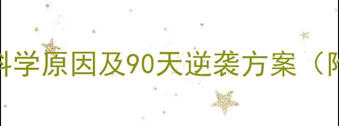 图片 健身减肥不瘦？5大科学原因及90天逆袭方案（附饮食运动对照表）1