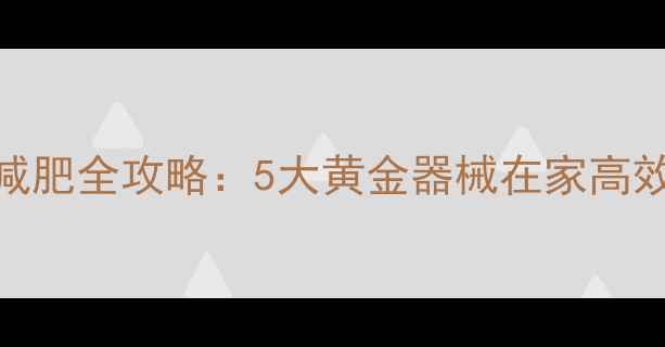 图片 健身房力量训练器械减肥全攻略：5大黄金器械在家高效燃脂（附动作图解）