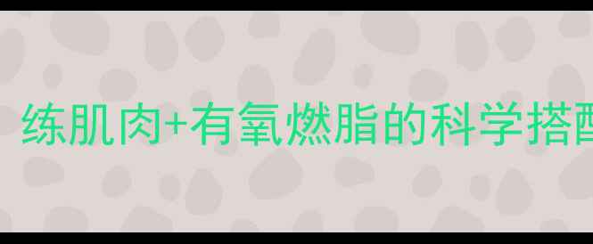 图片 健身房女生高效减肥指南：练肌肉+有氧燃脂的科学搭配（含饮食+训练全攻略）1