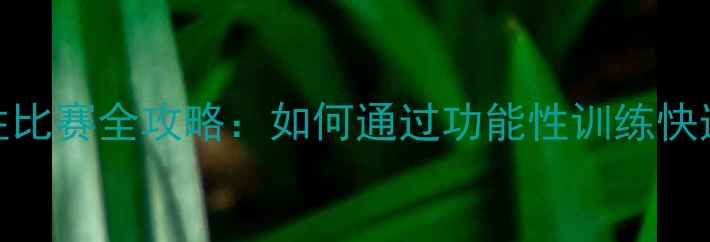 图片 减肥功能性比赛全攻略：如何通过功能性训练快速减脂塑形