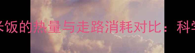 图片 减肥必看！一碗米饭的热量与走路消耗对比：科学减脂的黄金法则