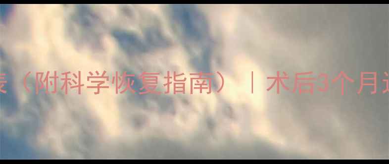 图片 吸脂术后健身时间表（附科学恢复指南）｜术后3个月运动禁忌与进阶方案