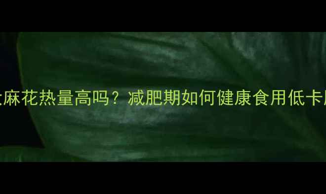 图片 天津大麻花热量高吗？减肥期如何健康食用低卡版麻花