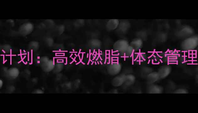 图片 女性科学减脂24周计划：高效燃脂+体态管理+饮食方案全攻略2