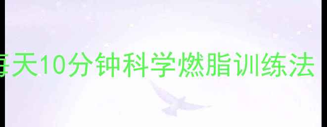 图片 居家无器械减肥动作指南：每天10分钟科学燃脂训练法（附动作图解+30天计划表）1