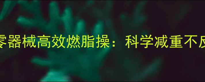 图片 居家每天15分钟！零器械高效燃脂操：科学减重不反弹的三大核心动作