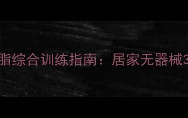 图片 手臂塑形与燃脂综合训练指南：居家无器械30天甩肉计划2