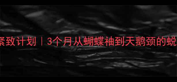 图片 手臂线条紧致计划｜3个月从蝴蝶袖到天鹅颈的蜕变日记✨2