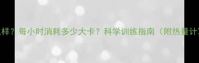 图片 拳击减肥效果怎么样？每小时消耗多少大卡？科学训练指南（附热量计算表+训练计划）2