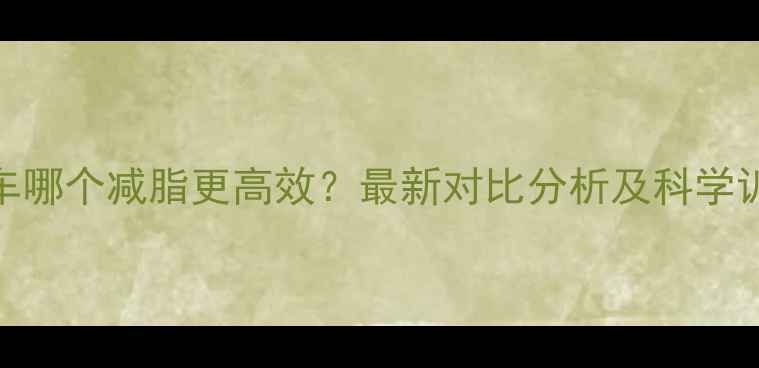 图片 爬坡单车哪个减脂更高效？最新对比分析及科学训练指南