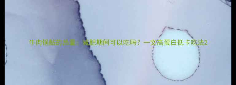 图片 牛肉锅贴的热量：减肥期间可以吃吗？一文高蛋白低卡吃法2