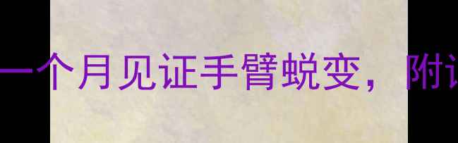 图片 瘦大臂最有效方法：居家一个月见证手臂蜕变，附详细训练计划与饮食攻略2