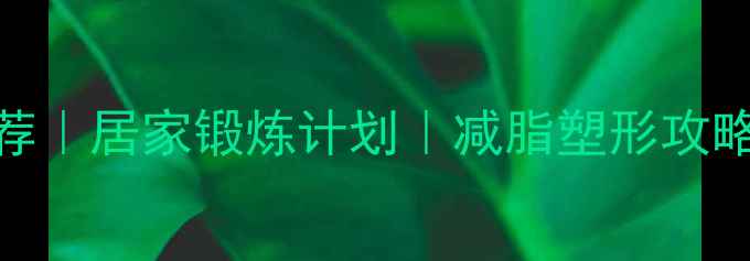 图片 瘦小肚子运动推荐｜居家锻炼计划｜减脂塑形攻略（附动作图解）
