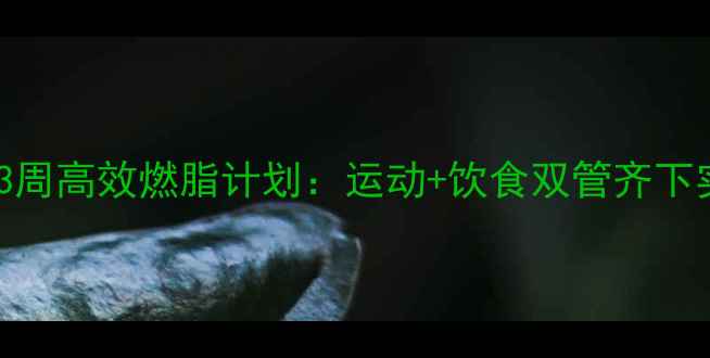 图片 科学减脂指南3周高效燃脂计划：运动+饮食双管齐下实现健康瘦身2