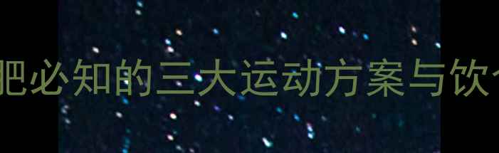 图片 科学减脂指南女性健康减肥必知的三大运动方案与饮食搭配（附训练计划表）1