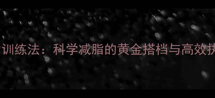 图片 肌肉耐力训练法：科学减脂的黄金搭档与高效执行指南1