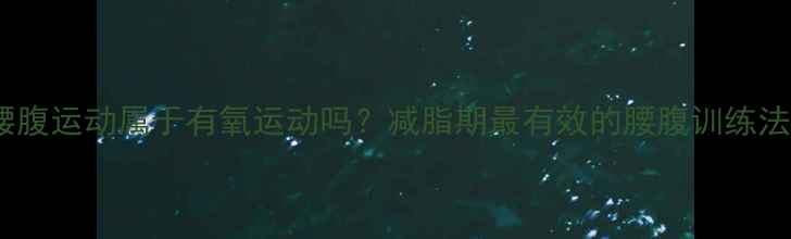 图片 腰腹运动属于有氧运动吗？减脂期最有效的腰腹训练法2