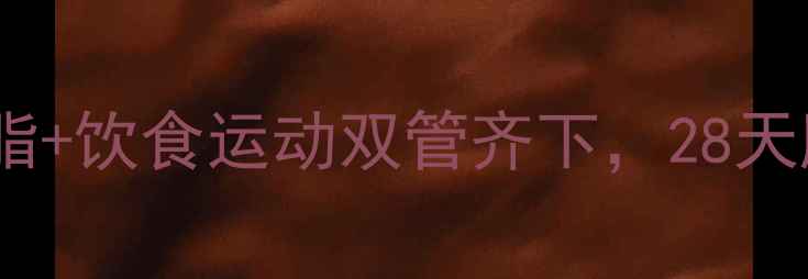 图片 腹部减肥必看！科学减脂+饮食运动双管齐下，28天腰围减10cm的实操指南1