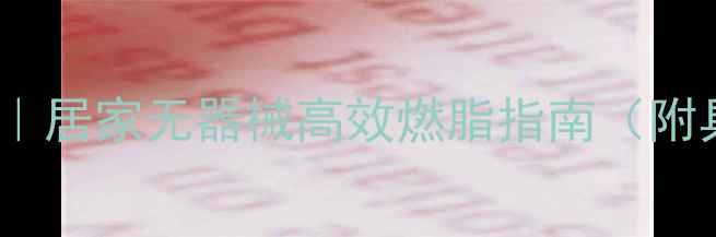 图片 🔥28天懒人减脂计划｜居家无器械高效燃脂指南（附具体食谱+动作演示）