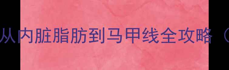 图片 🔥28天腰围缩减8cm！从内脏脂肪到马甲线全攻略（附体脂率检测方法）2